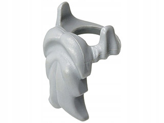 

Lego Broda długa włosy 6132 szara jasna