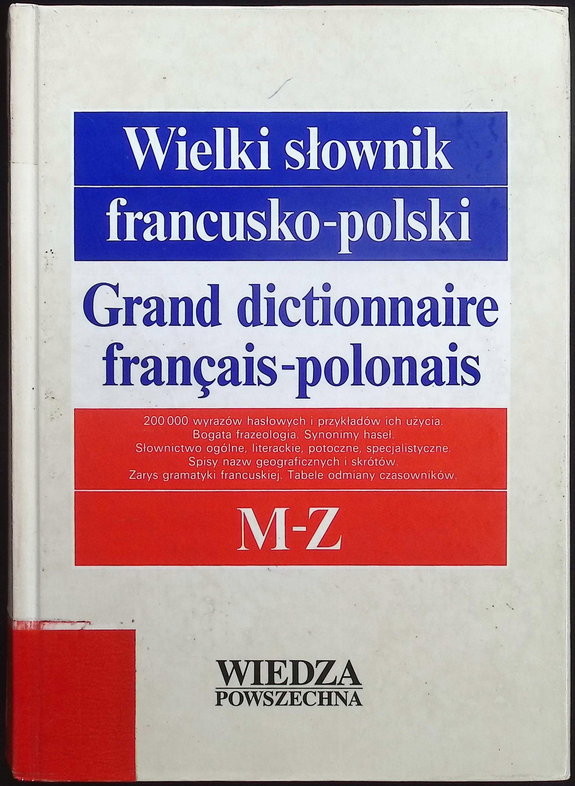 Wielki słownik francusko-polski M-Z