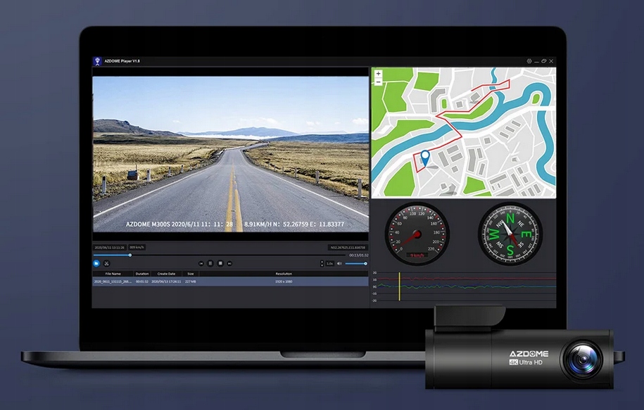 Wideorejestrator Azdome M300S Model M300S