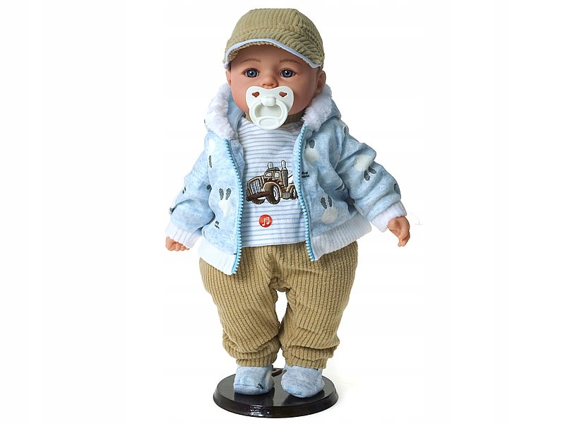 

Lalka Bobas 45CM Chłopiec Jak Żywy Mówi Śpiewa