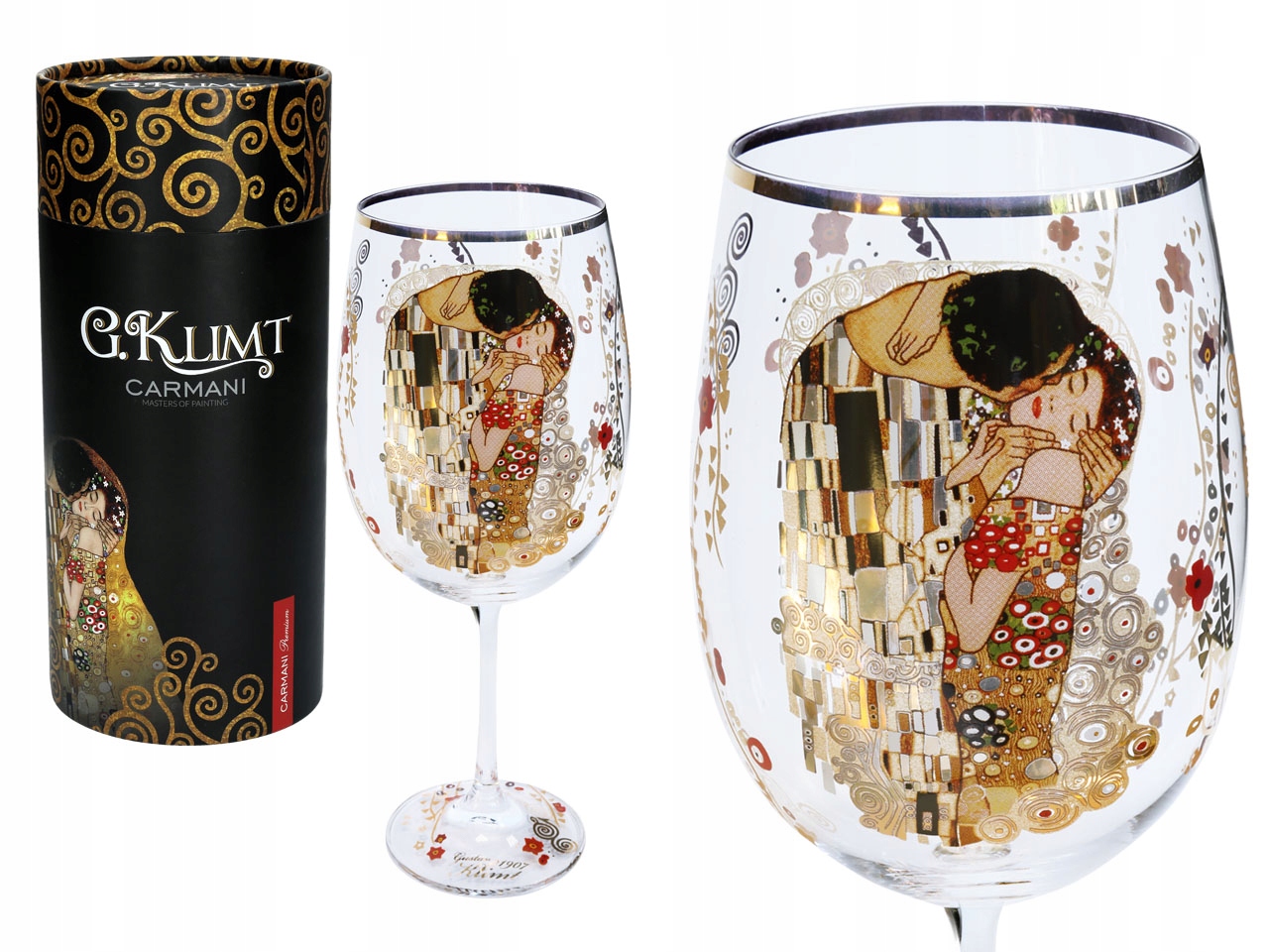 

Kieliszek do wina G. Klimt Pocałunek 640ml.