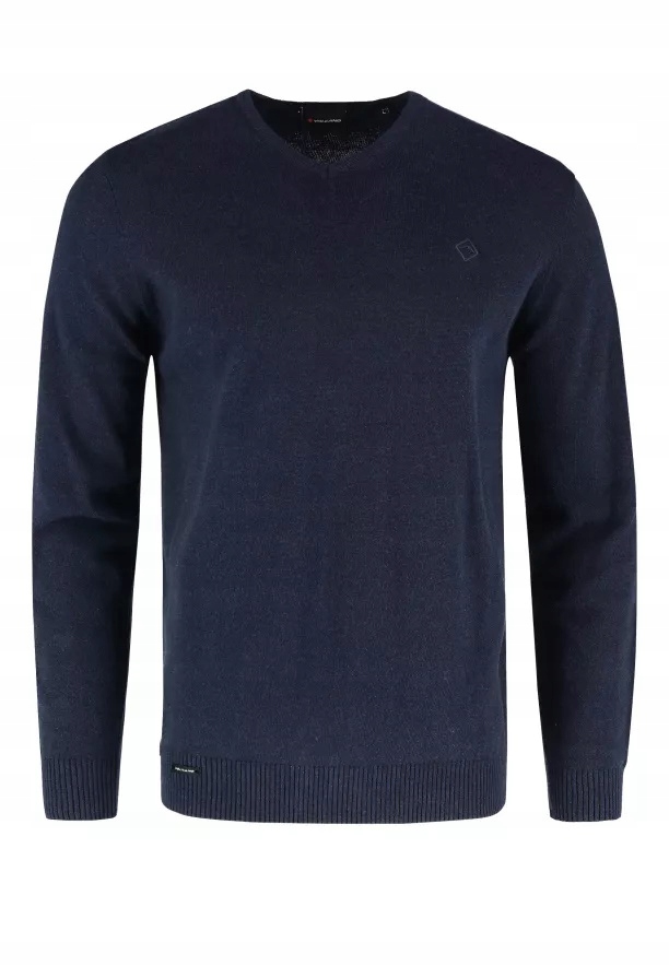 Tmavě modrý lehký bavlněný pánský svetr Volcano S-stig velikost 3XL