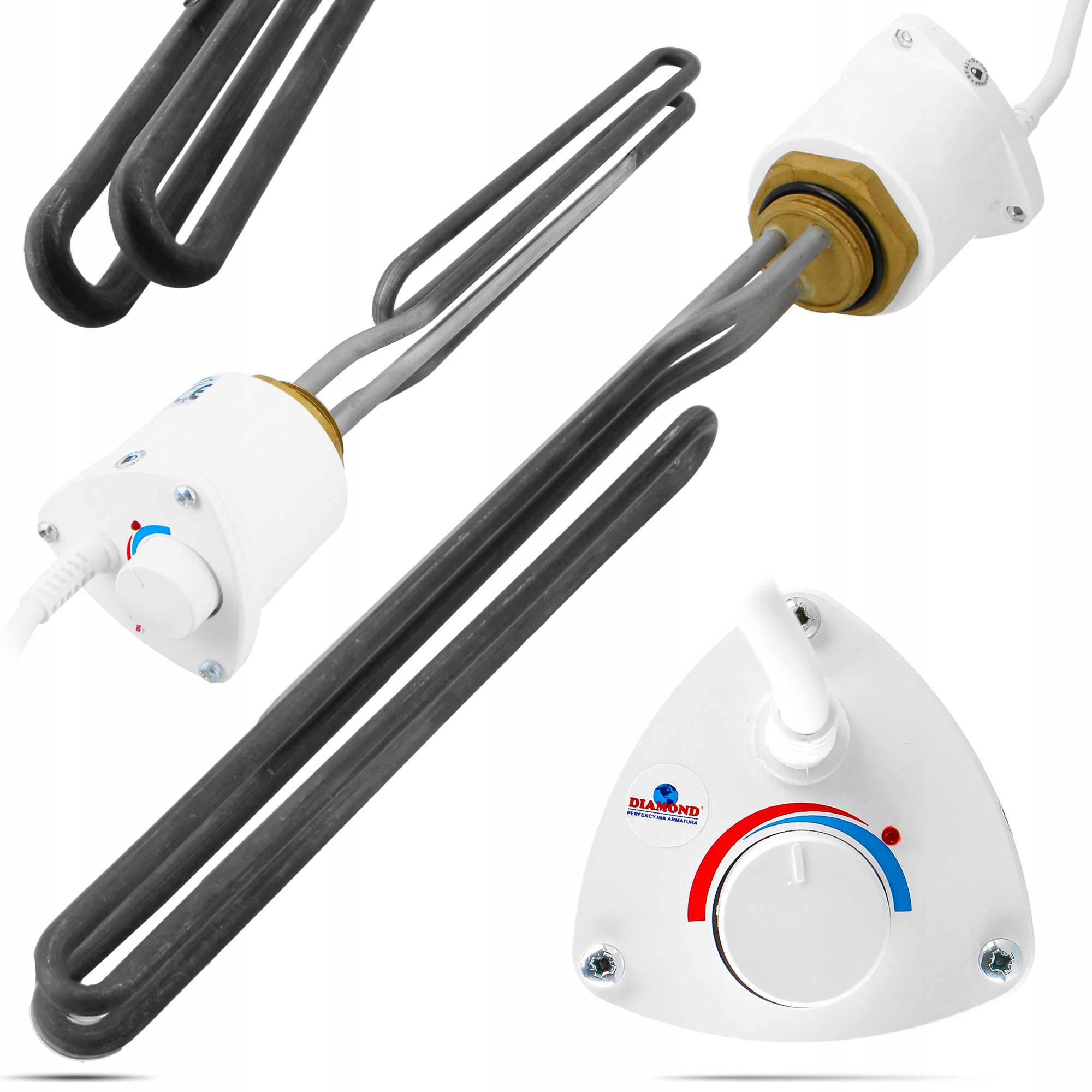 Elektrická Ohrievačka Bojlera 3000W s termostatom 5/4'' s reguláciou Temperat Dz-p