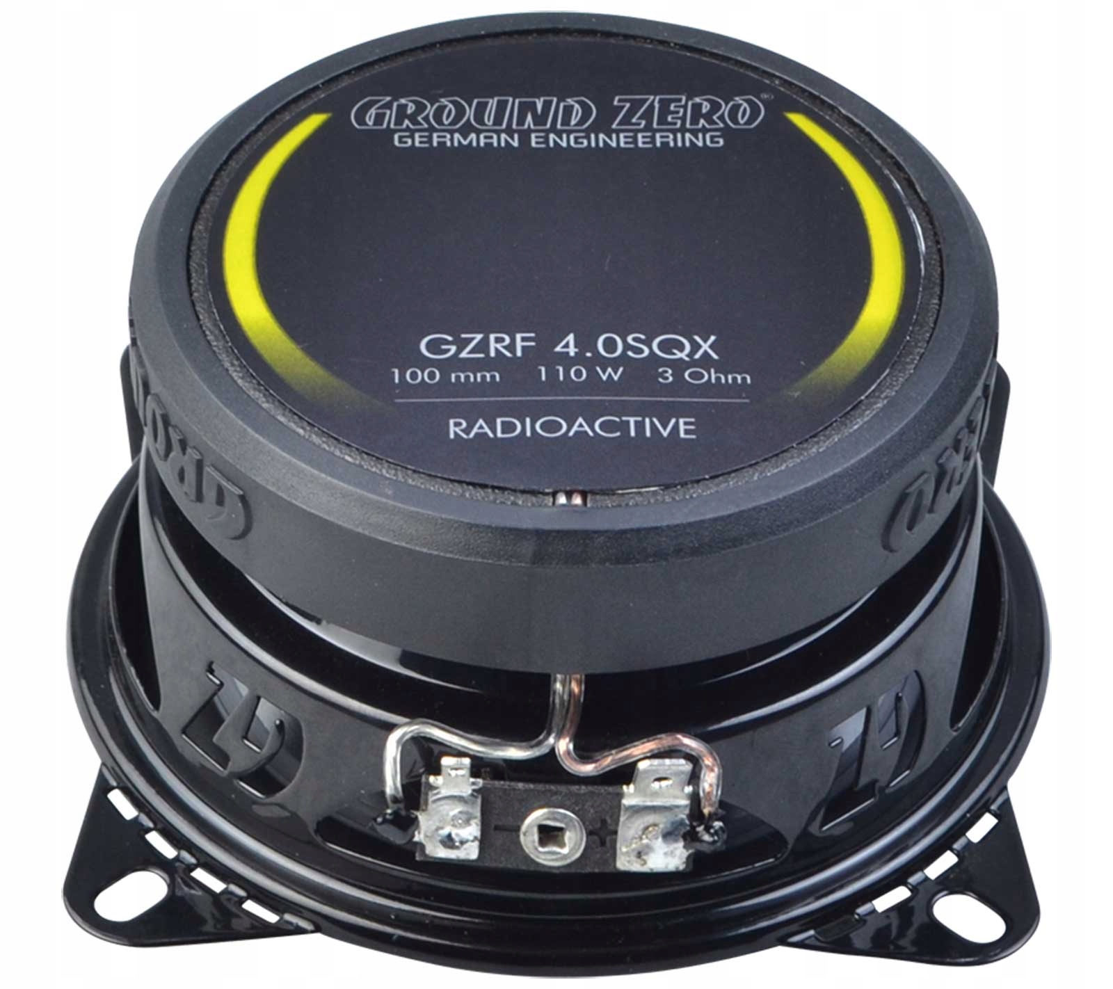 Ground Zero Gzrf 4.0SQX Reproduktory do auta 10 cm 2 priechodné 3 Ohmové masky