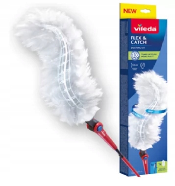 Levně Metla na prach s dlouhou rukojetí 1 náplň Vileda Flex&Catch