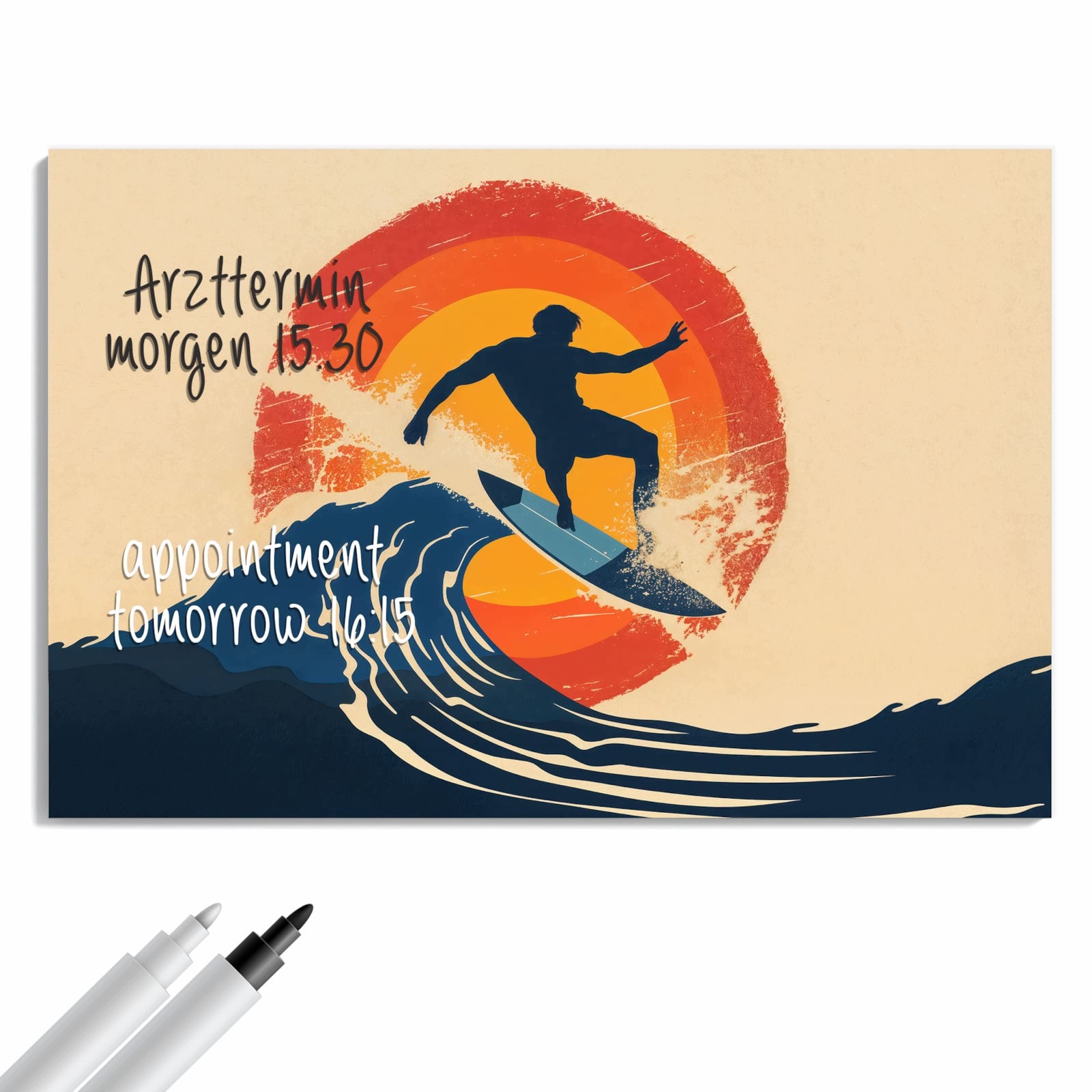 Magnetická tabule Vlna surfingová 90 × 60 cm