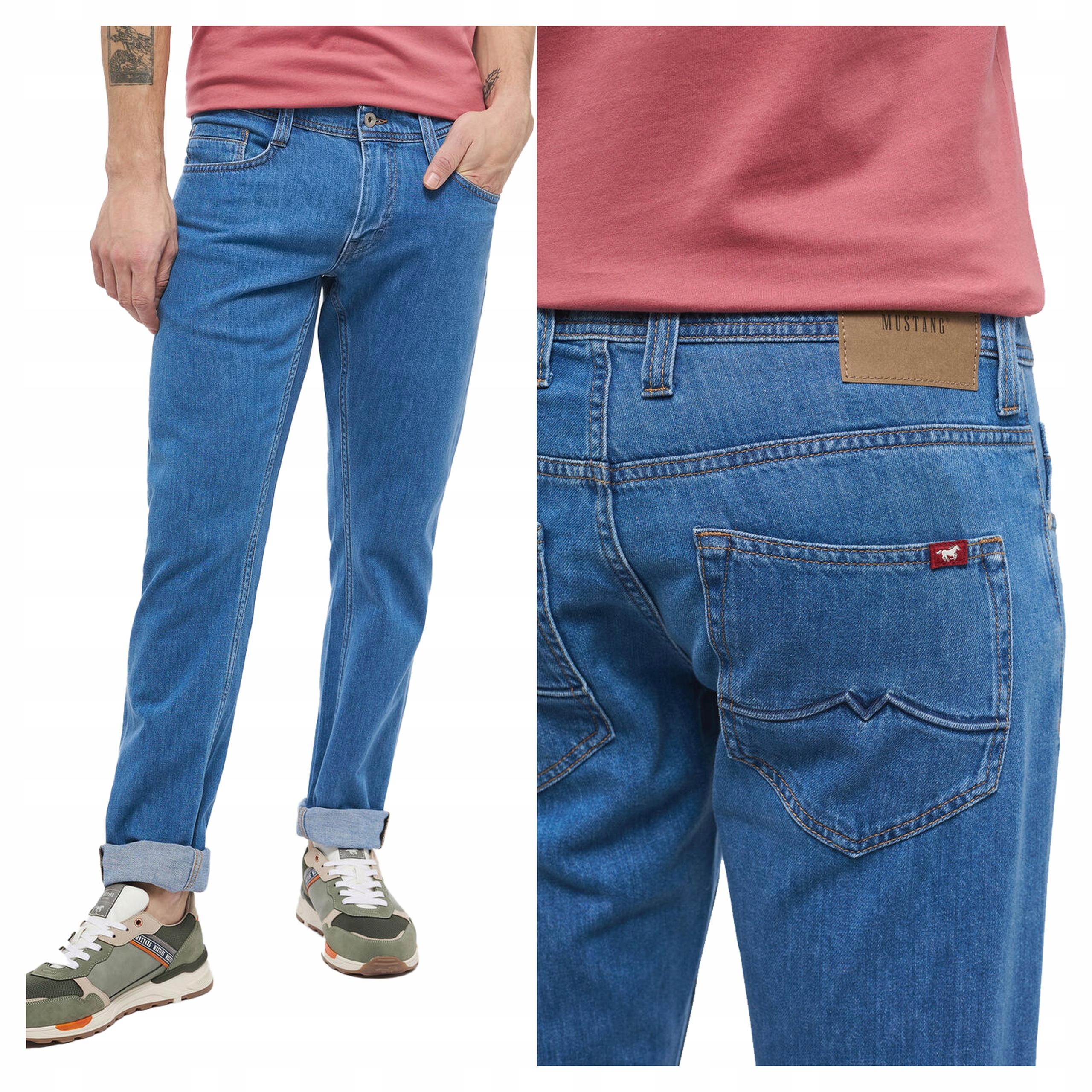 Pánské přiléhavé džínové kalhoty Mustang Oregon Tapered 34/32