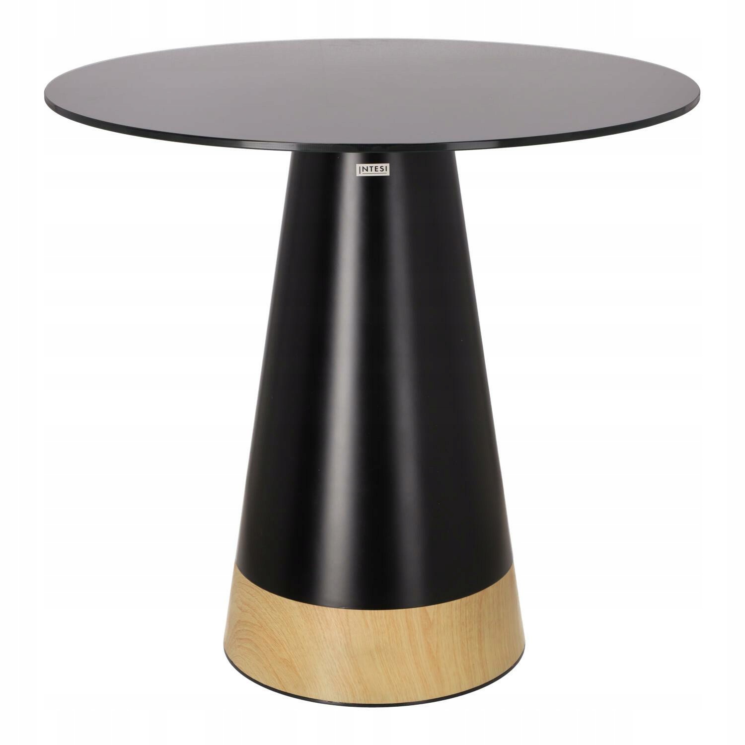 Okrúhly stôl Soleilo Duo čierny, moderný, do jedálne, 80 cm
