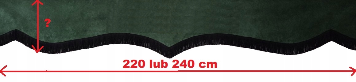 Zasłona TIR typu Standard, klasyczna - RENAULT GAMA T - poprzeczka własna Producent Kotao