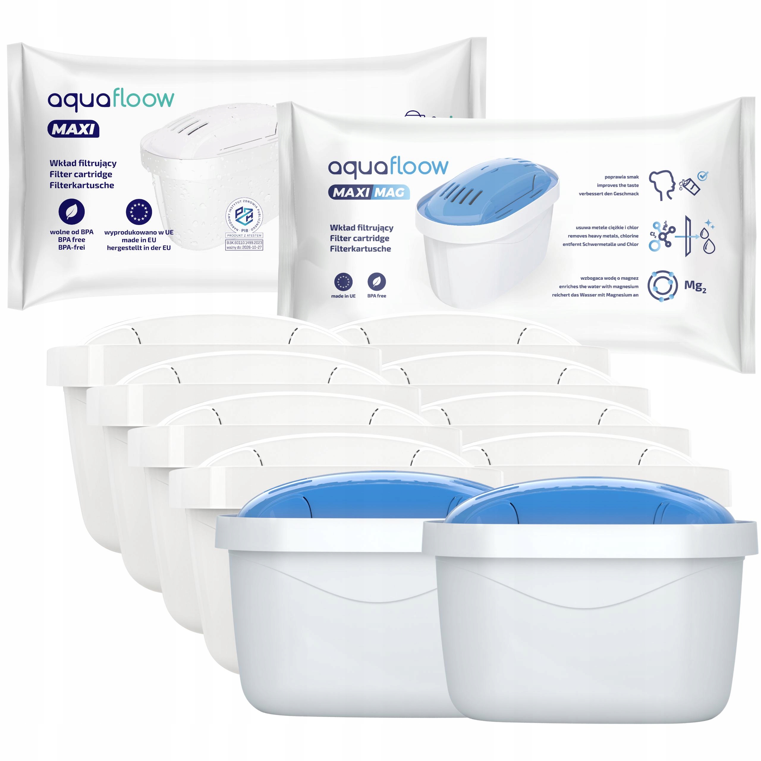 Filtr do wody do dzbanka Brita Dafi zamiennik wkłady AquaFloow 10 sztuk