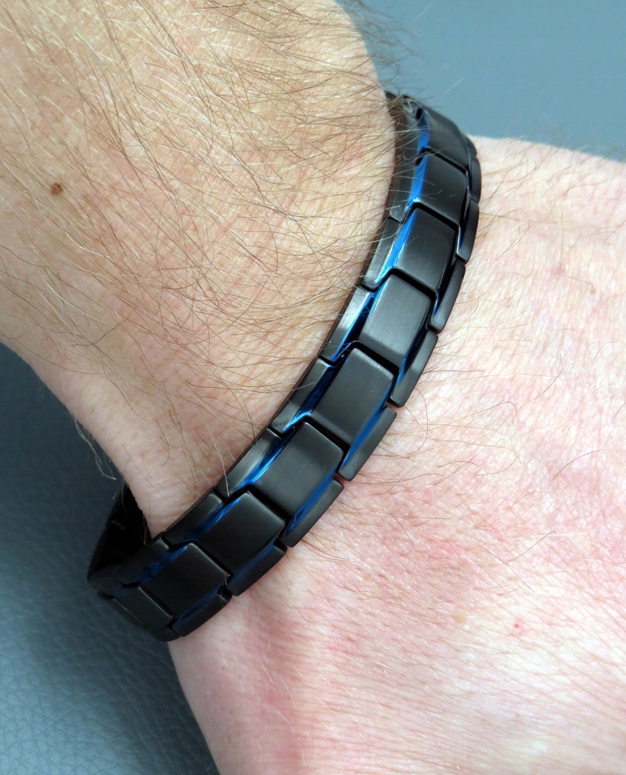 CZARNA ZDROWOTNA BRANSOLETA MĘSKA MAGNETYCZNA MOC Płeć mężczyzna