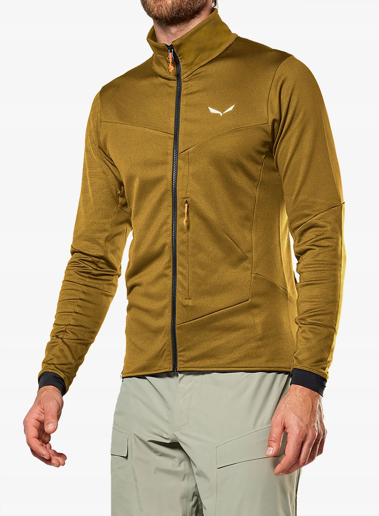 Fleecová bunda Salewa Sella Crevasse Jacket golden brown M
