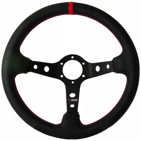 Športový kožený volant Rrs Corsa Red 350 mm