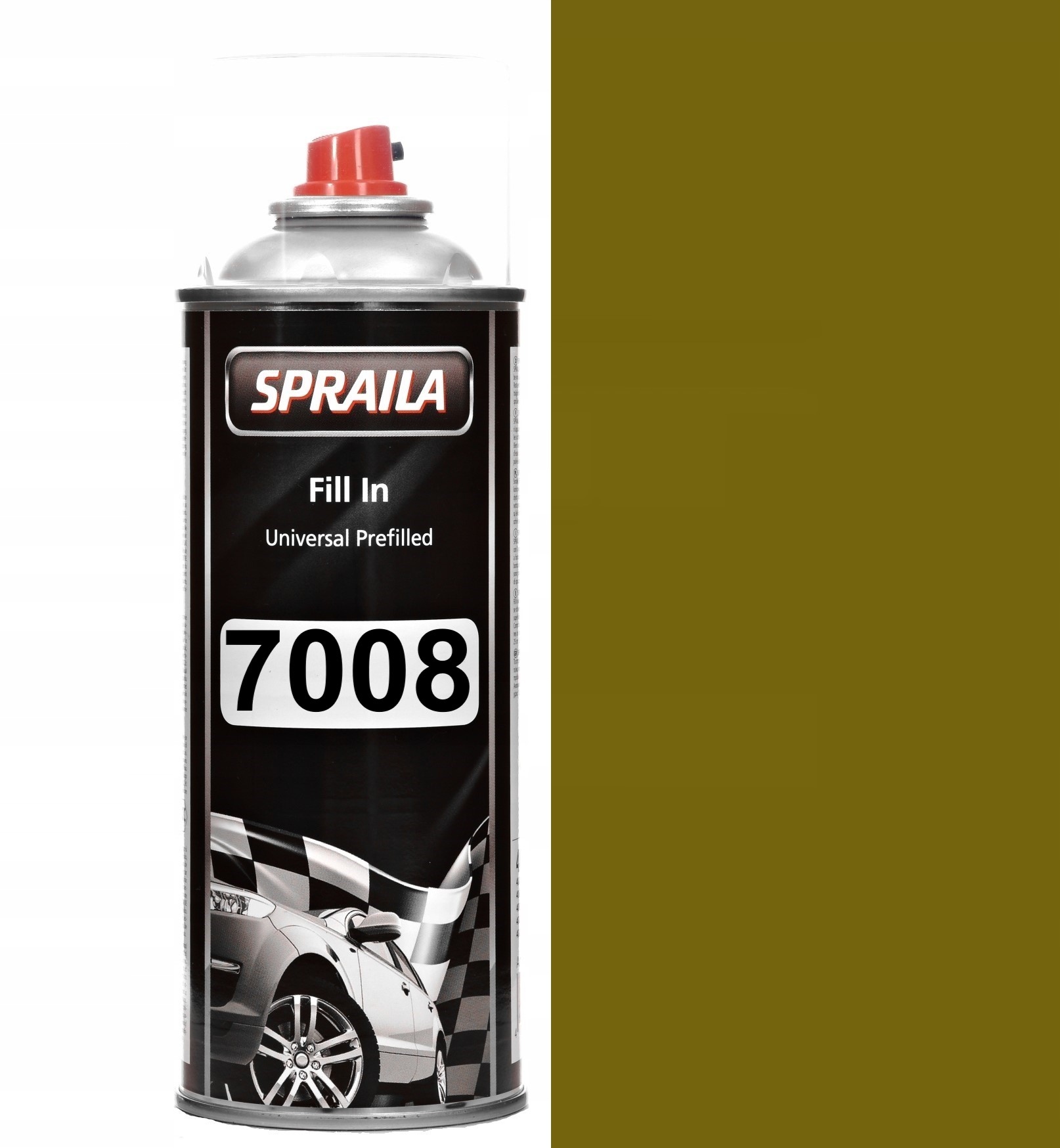 Struktura Gruboziarnista Ral 7008 Półmat Szary Khaki Farba Spray 400ML