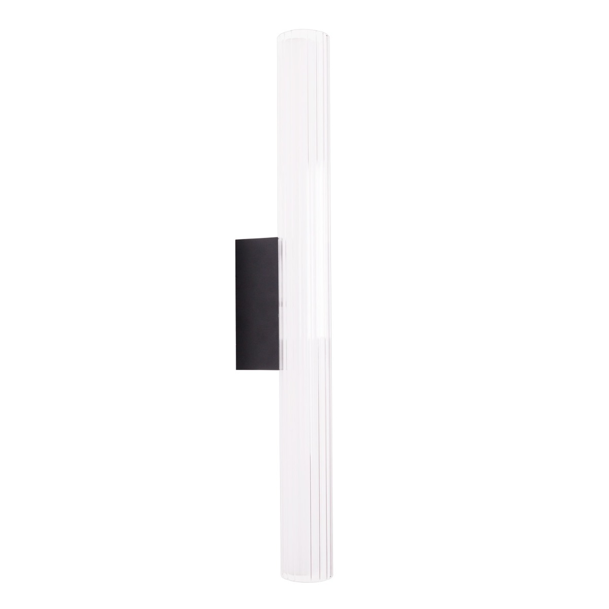 Led nástenné svietidlo čierne podlhovasté 61 cm do kúpeľne 3000K Maxlight
