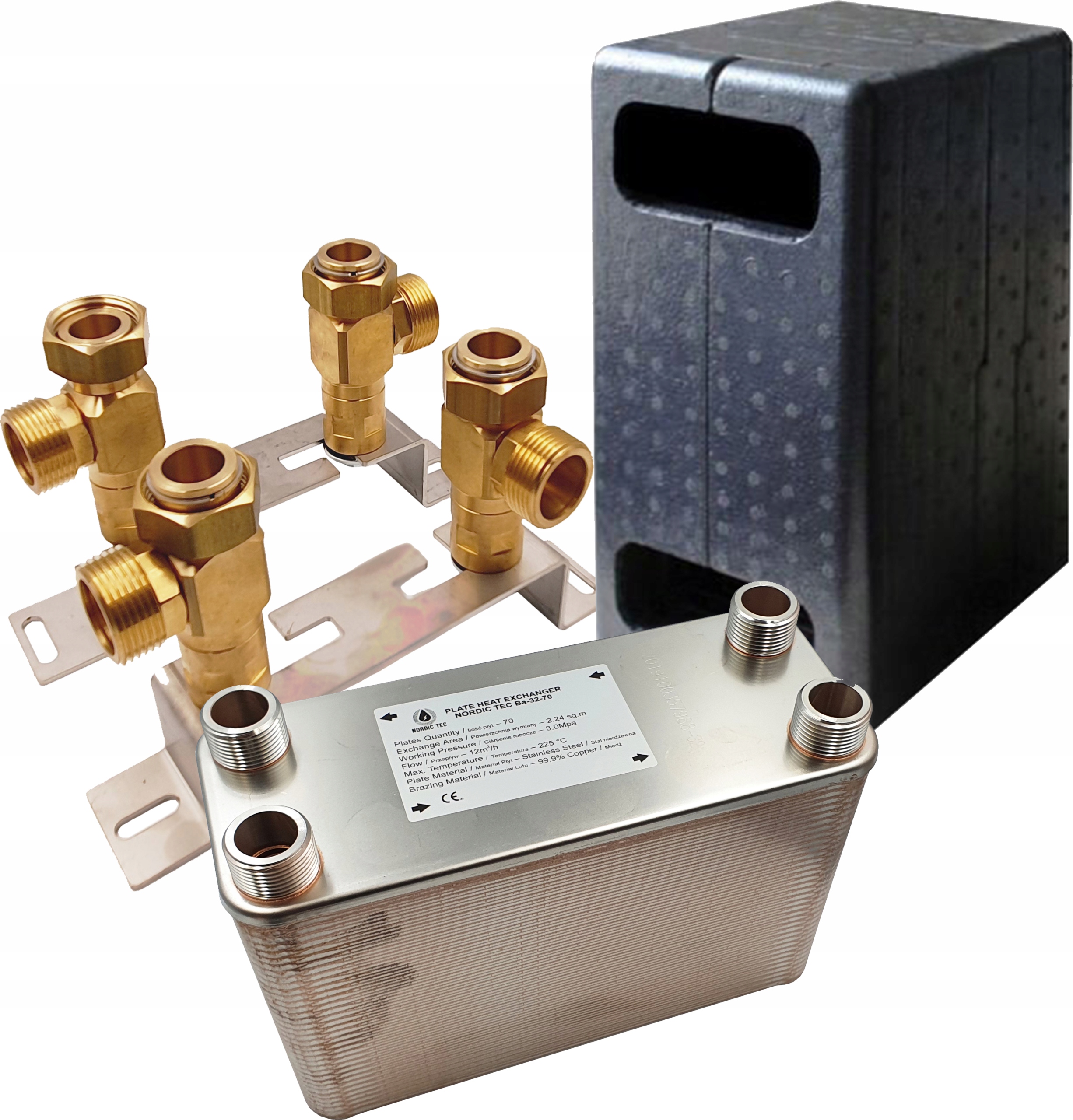 

Wymiennik Ciepła Nordic 70 płyt 150kW Zestaw