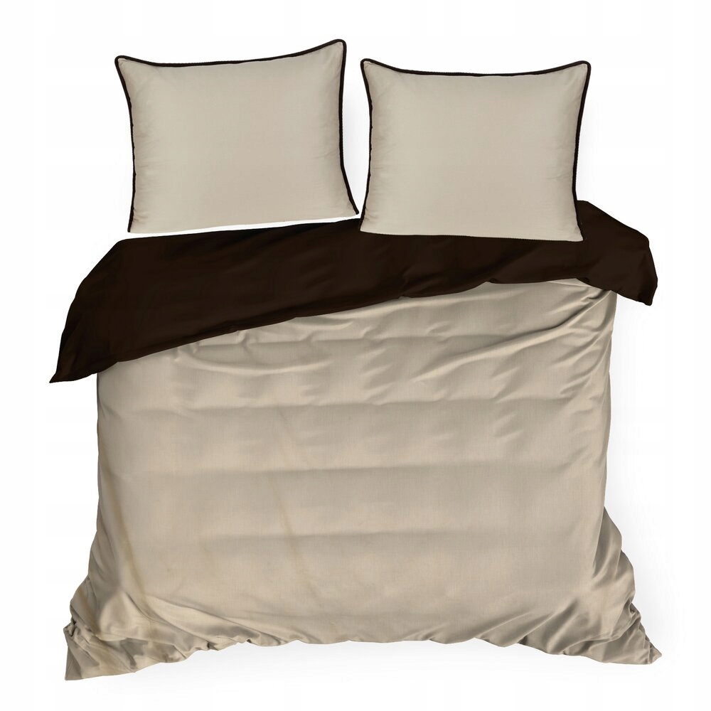 Posteľná Bielizeň Lunara 220x200 Eurofirany béžová, hnedá, ozdobná šnúra