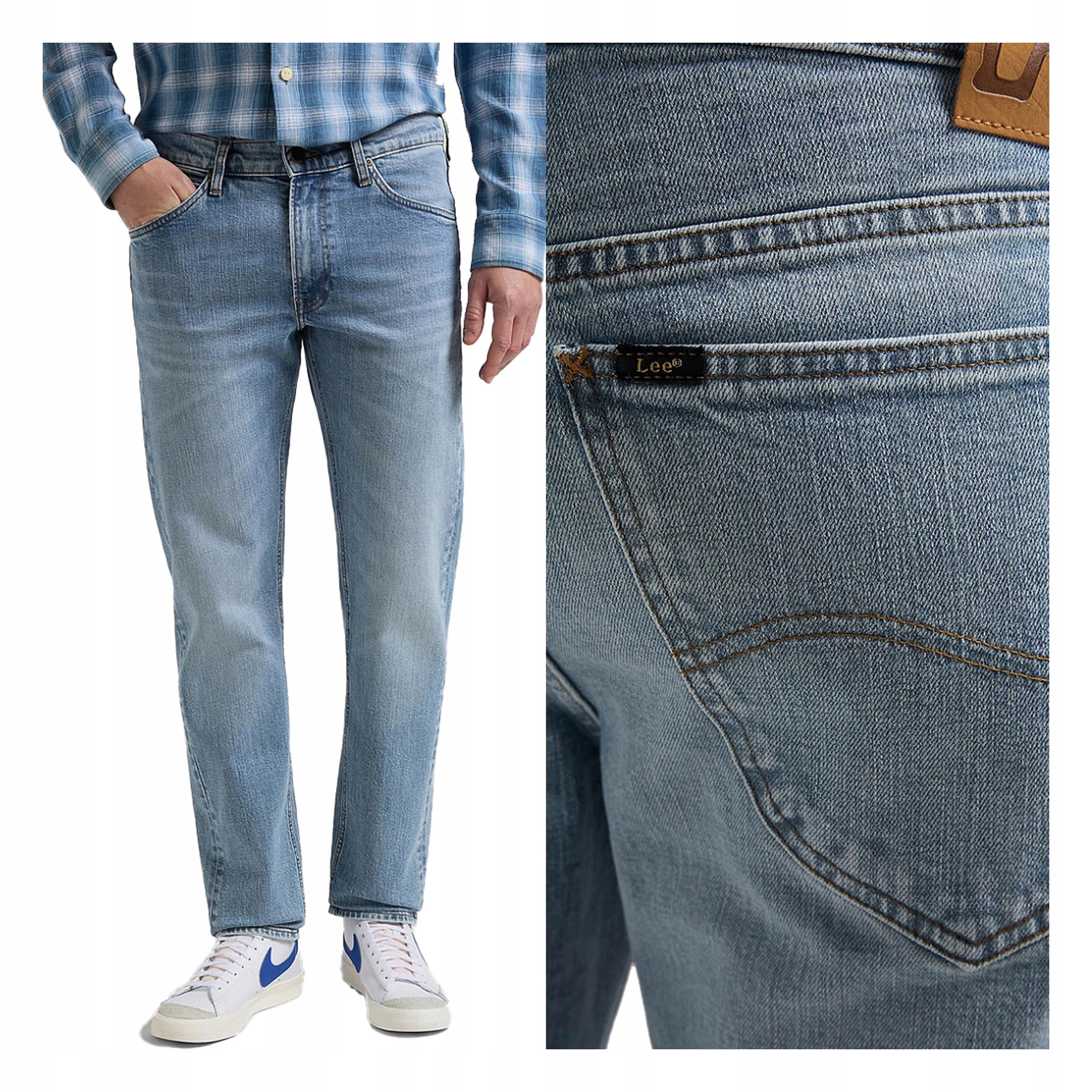 Pánské jednoduché džínové kalhoty Lee Daren Zip Fly 33/34