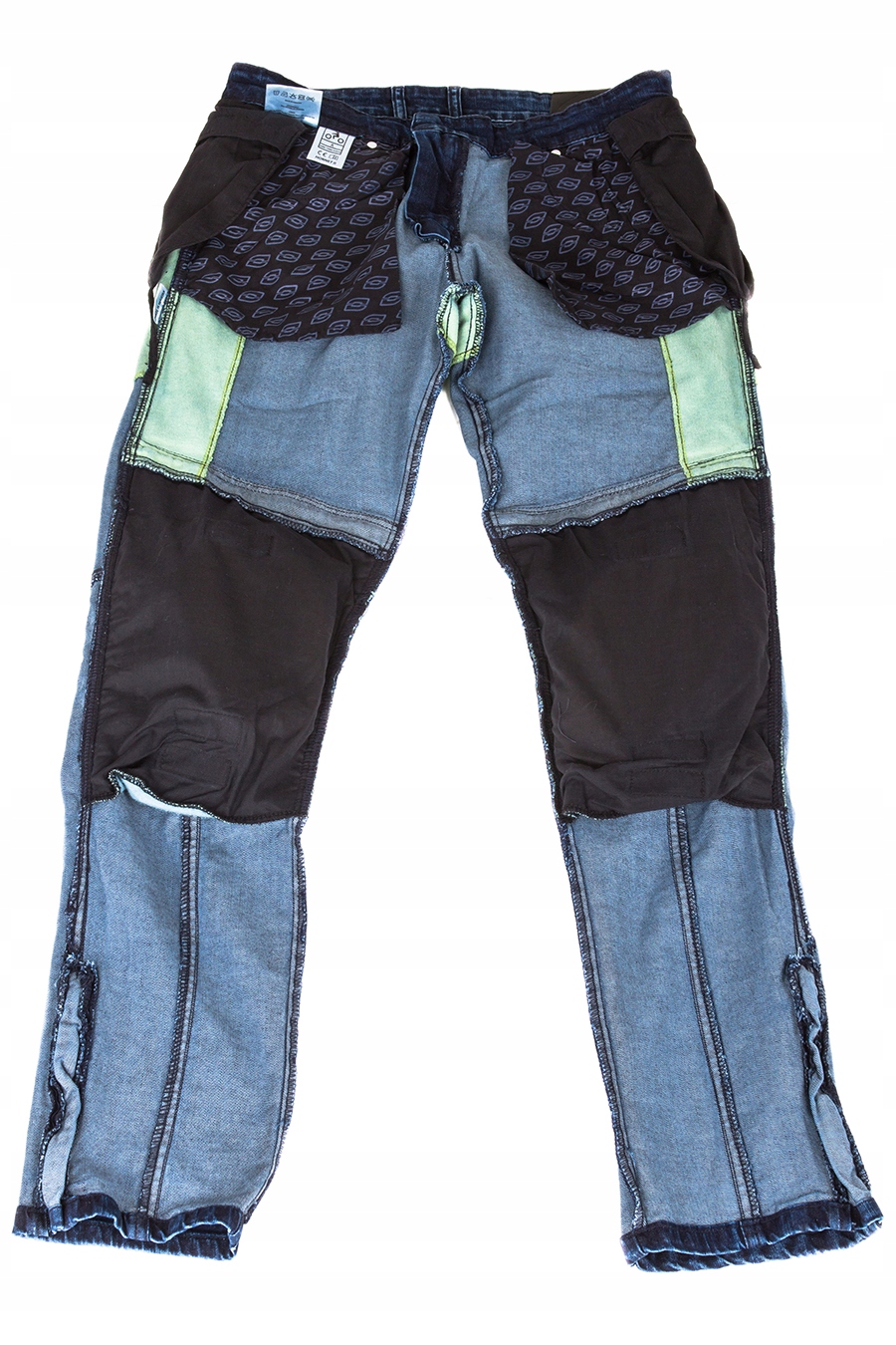 MOCNE JEANSY MOTOCYKLOWE OZONE HORNET II 3XL Dopasowanie nogawek wersja normalna