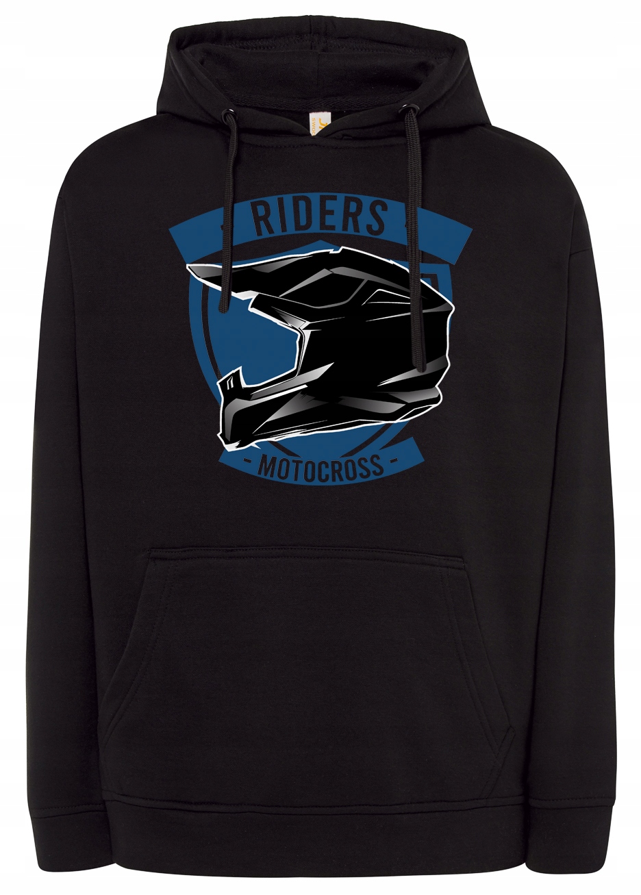 Pánská mikina Motocross MX Cross Pro Motocyklisty Off Road helma 5XL
