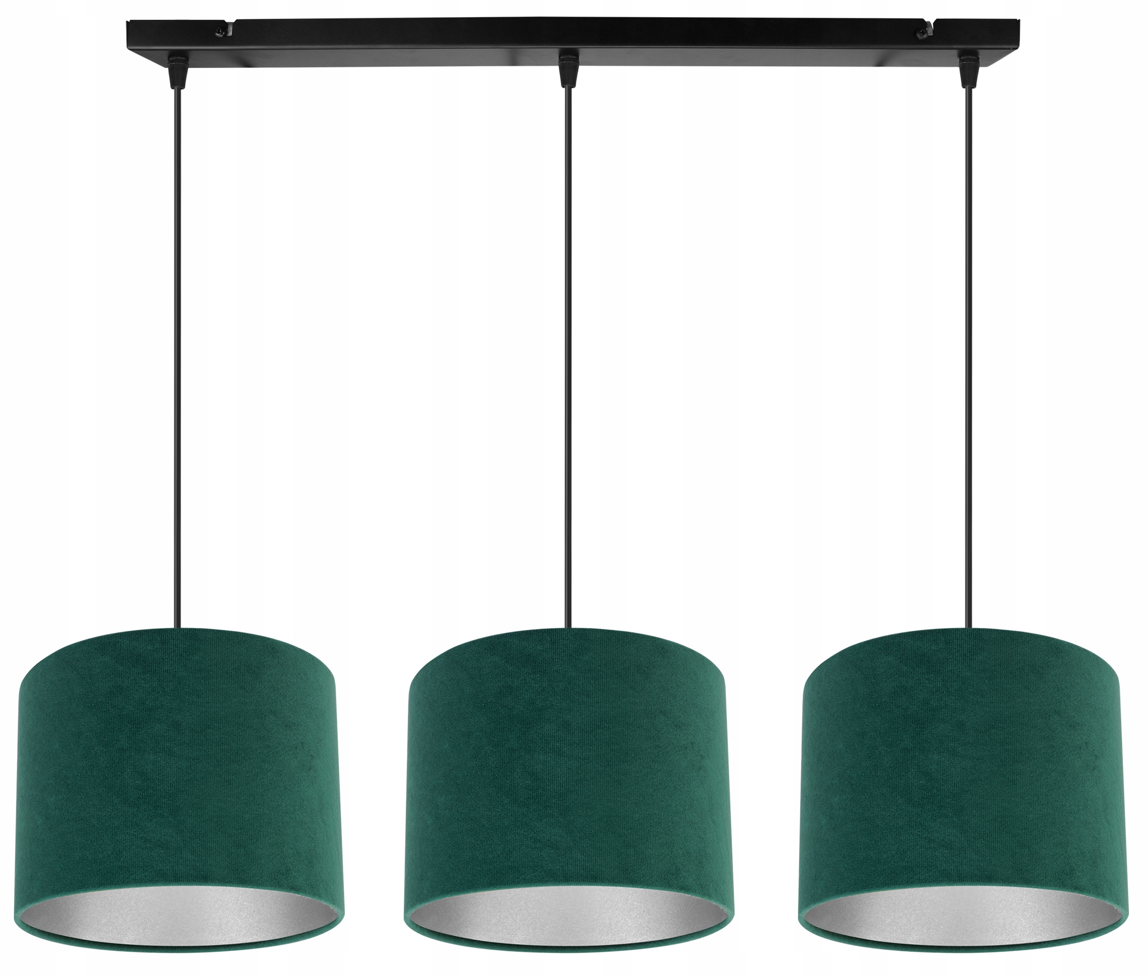 Stropná Závesná Lampa Luster Trojitý Chróm Tienidlo Lišta Do Jedálne