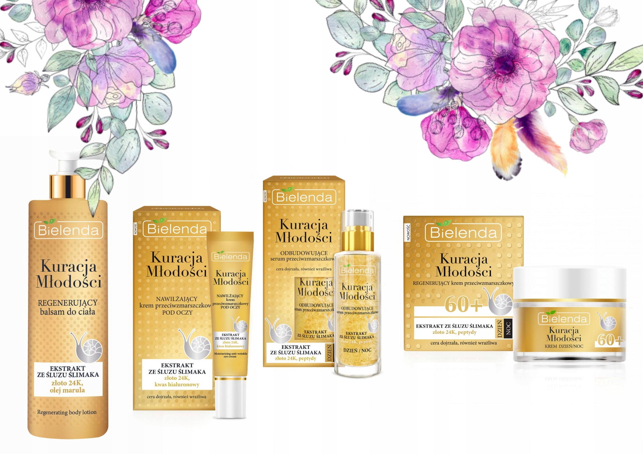 Bielenda Kuracja Młodości zestaw kosmetyków 60+ZESTAW Dla Mamy