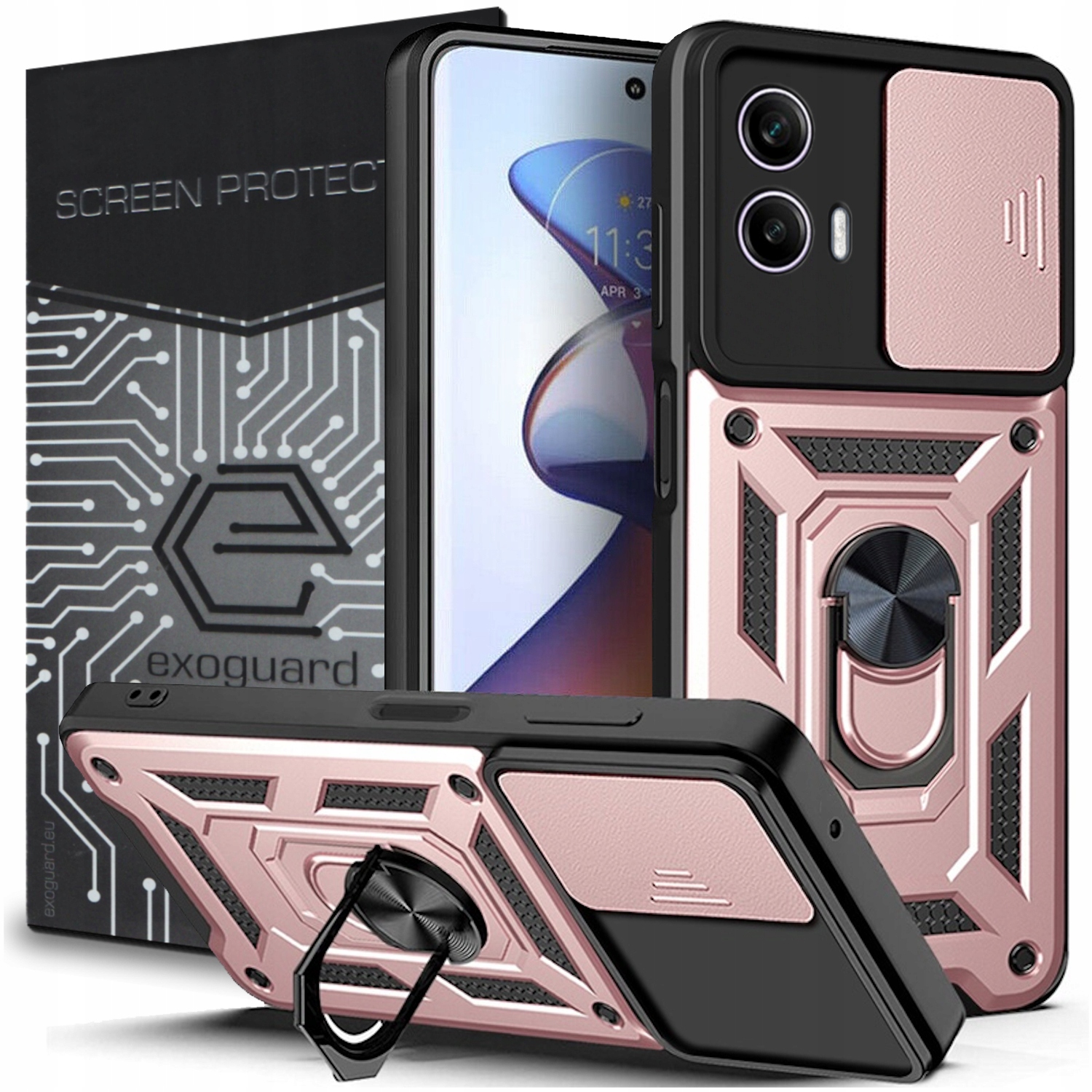 

Etui Pancerne Cover+szkło do Motorola Moto G73 5G