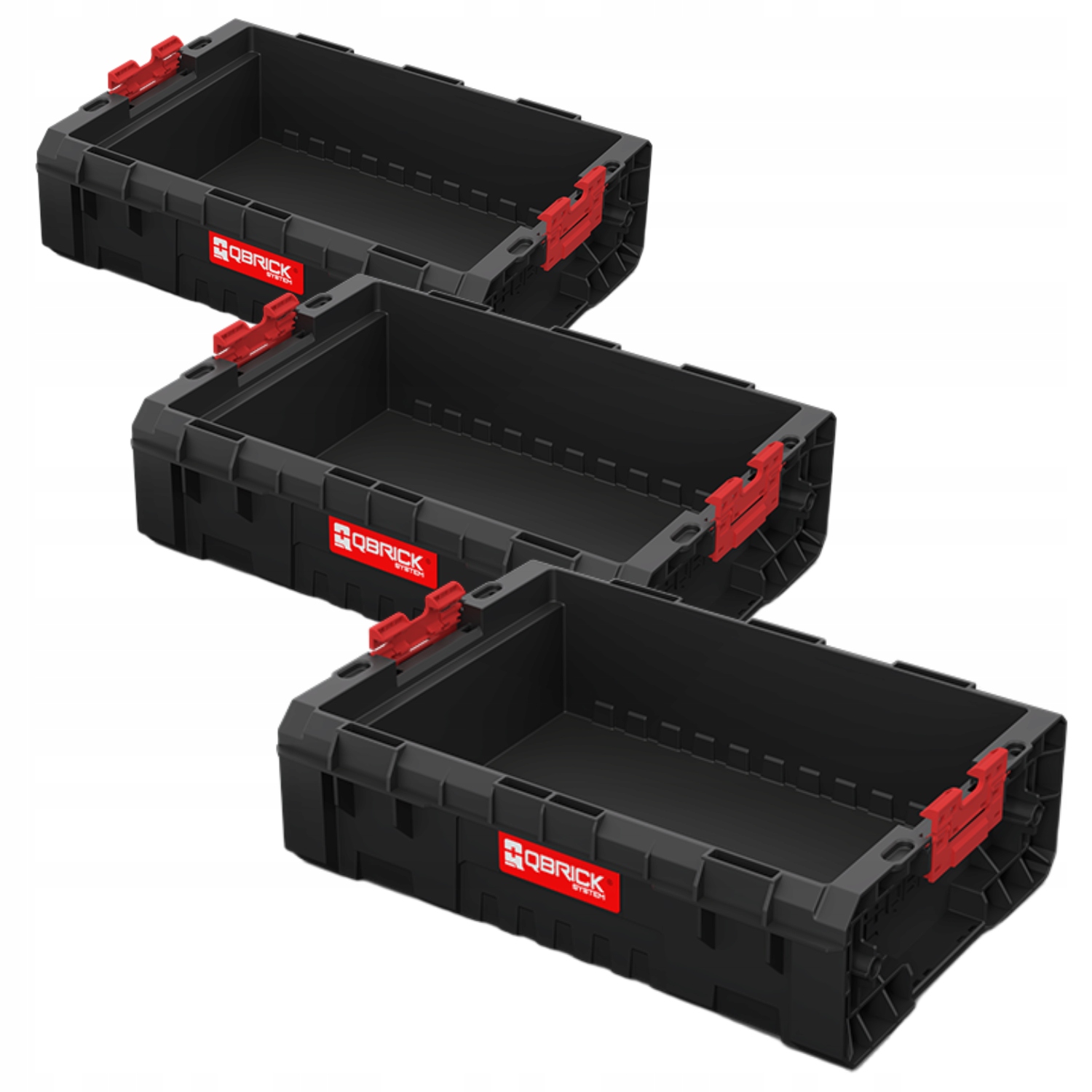 Qbrick System Pro Box 2.0 130 otevřený plastový box na nářadí 9 l x3