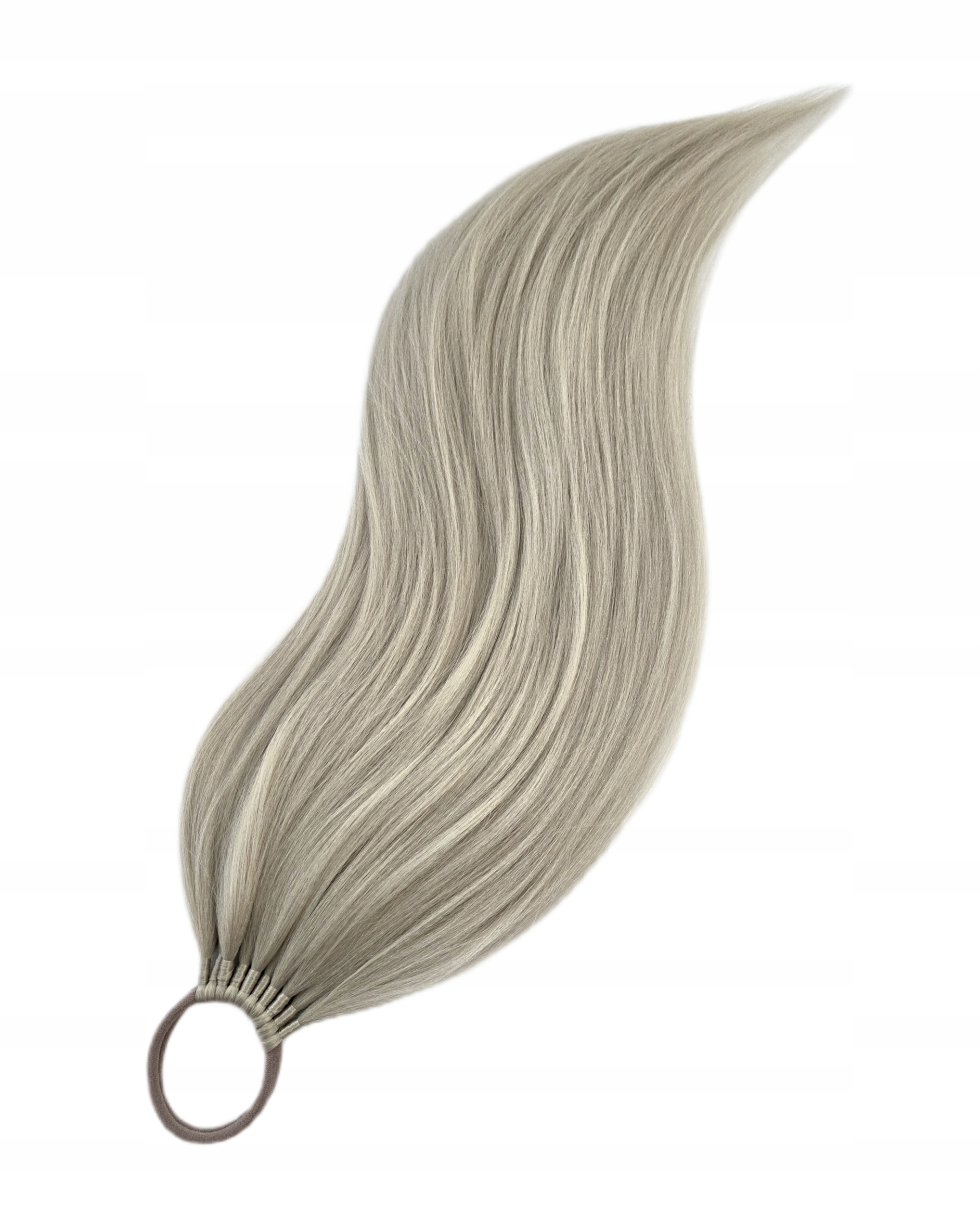 Kucyk Doczepiany Na Gumce, Treska, słomkowy blond, Słomkowa Blondynka, 40cm