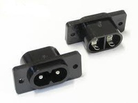 2× Gniazdo zasilające AC męskie Elektroniksc WT65OB