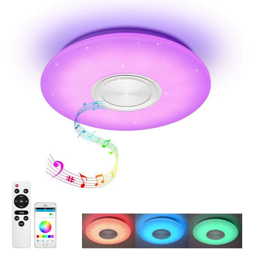 Lampa plafon LED RGB GŁOŚNIK Bluetooth 60w PILOT Rodzaj plafon
