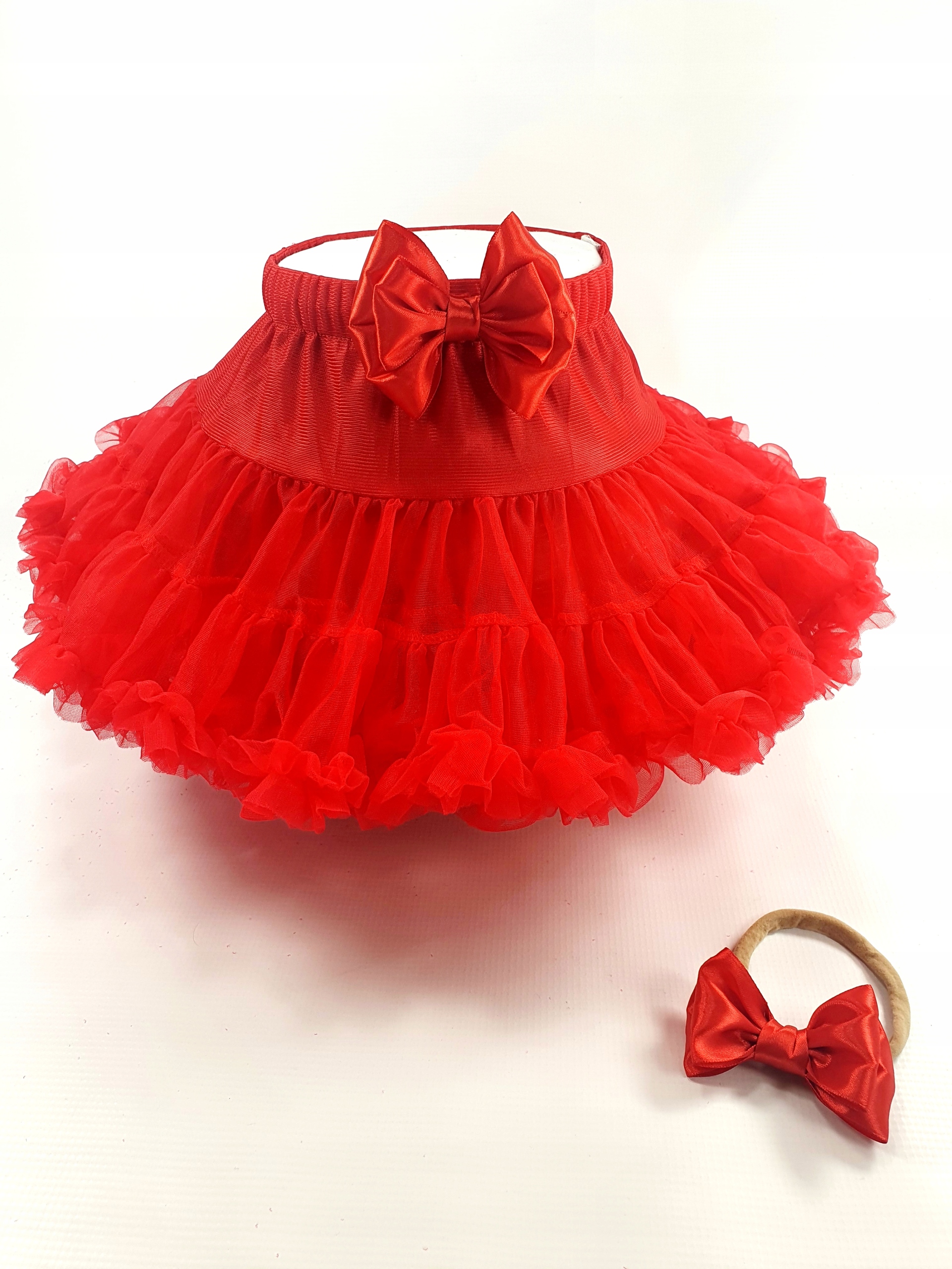 Юбка-юбка + повязка на голову ROCZEK красного цвета