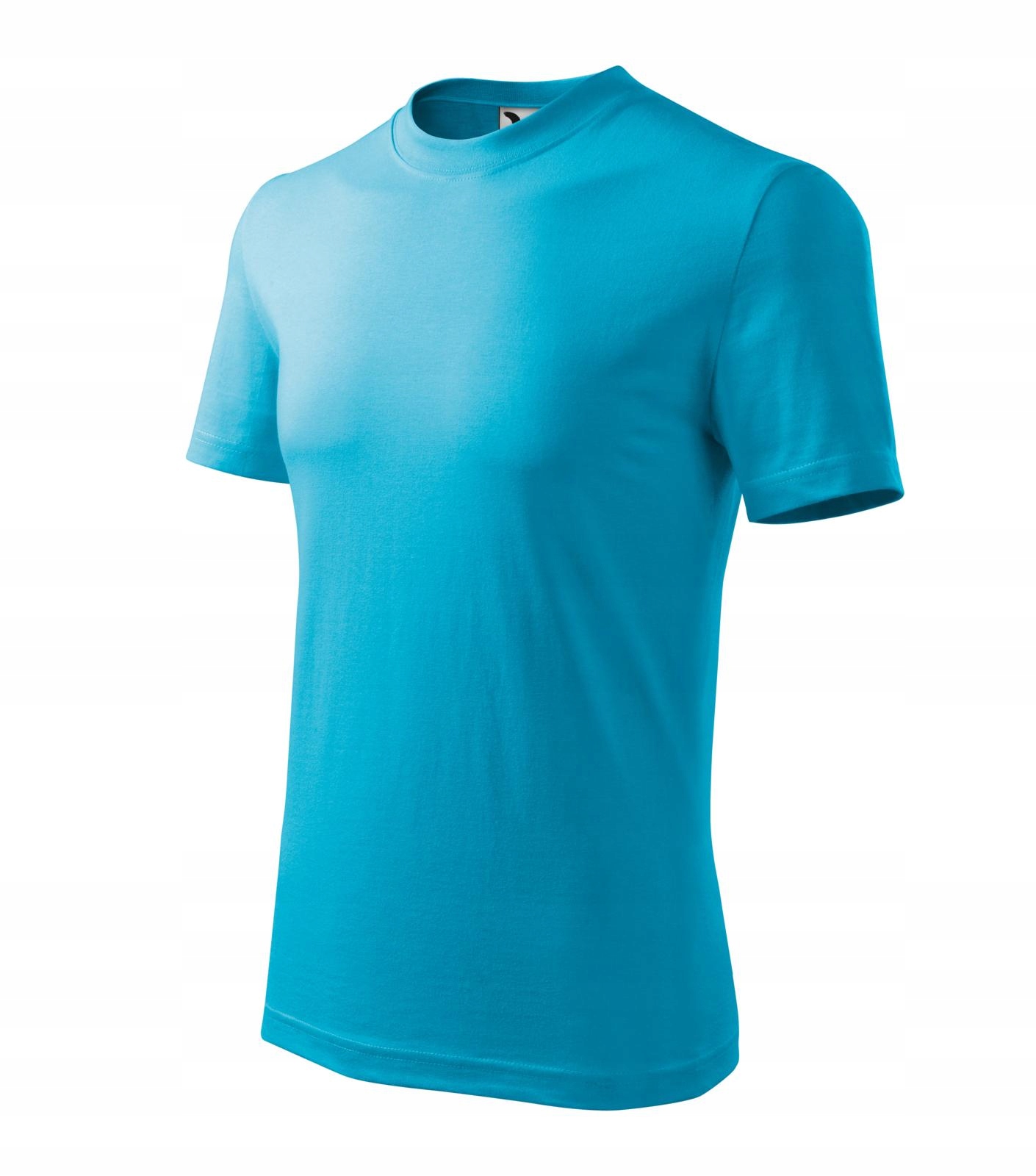 

T-shirt Męski Gruba Koszulka malfini Turkus XL