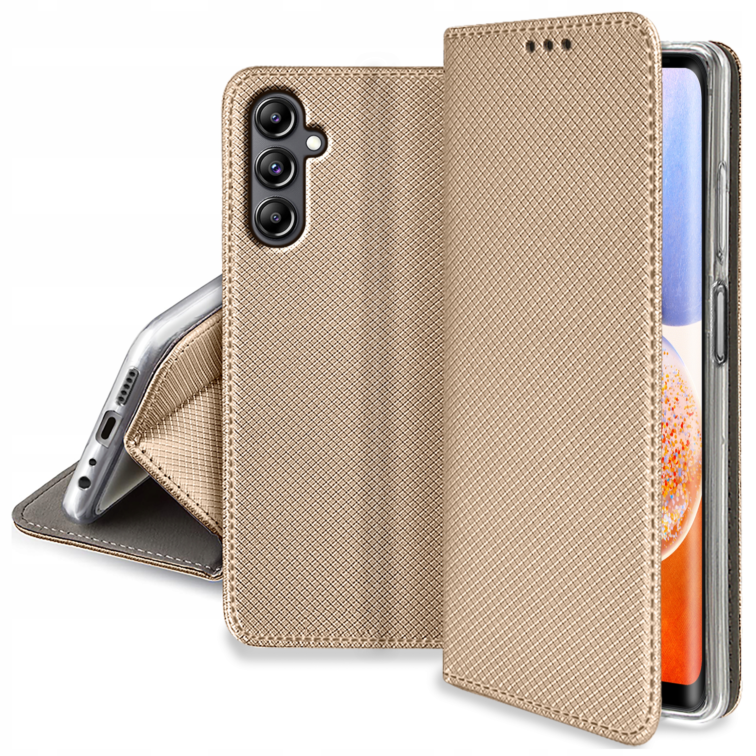 

Etui do Samsung Galaxy A14 5G Smart Magnet +szkło