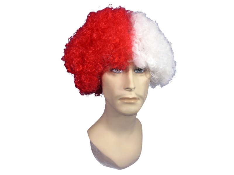 

Peruka '' Clown '' biało-czerwony