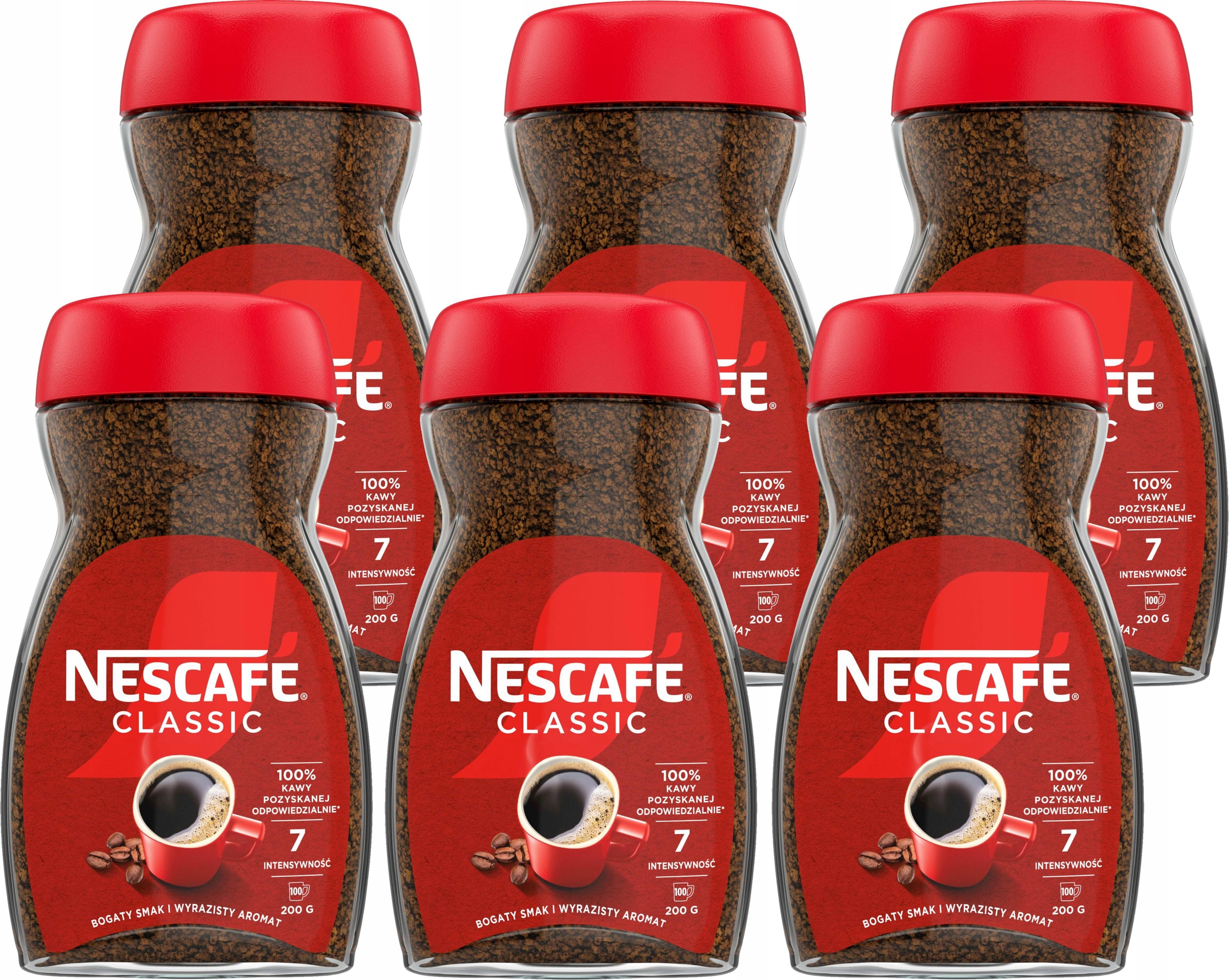 Levně Instantní Káva Nescafe Classic 6 x 200 g
