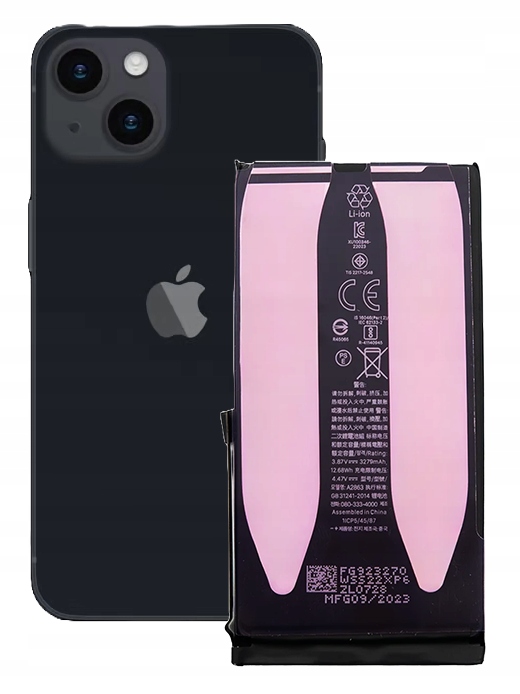 Baterie pro Apple iPhone 14 Plus 4850 mAh A2886 A2632 A2885 Bez Hlášení