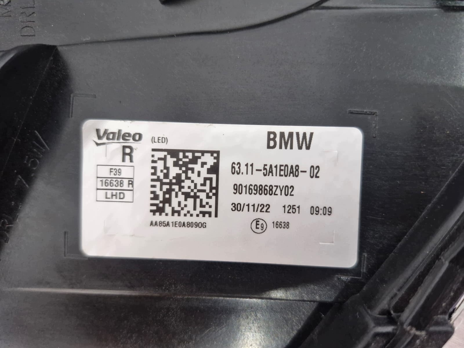 light right BMW X2 F39 FULL LED