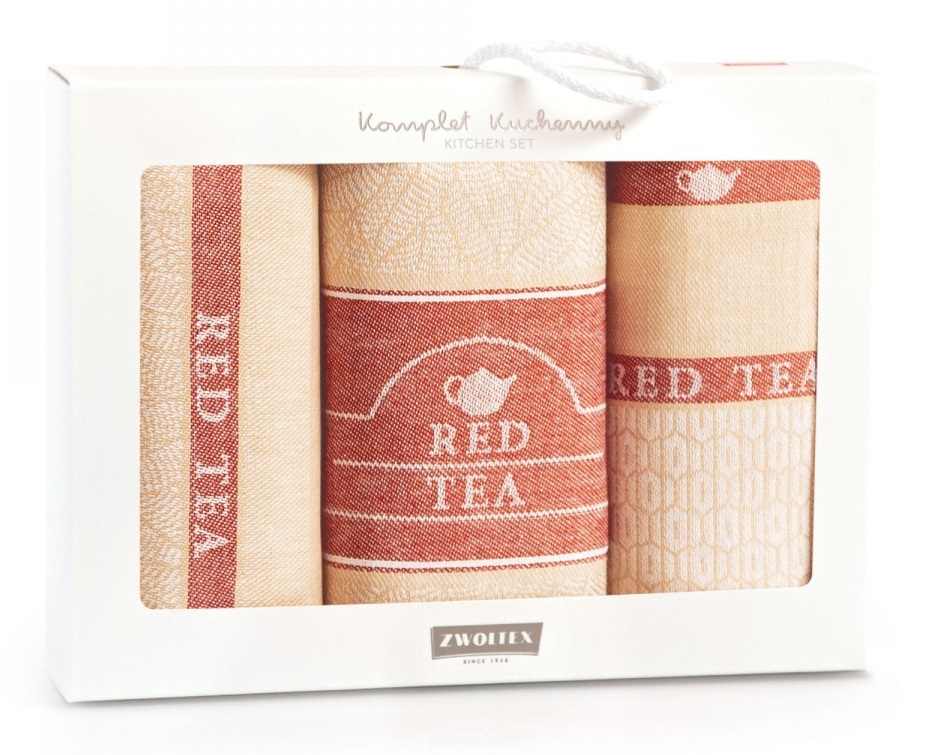 

Zwoltex Komplet Kuchenny Red Tea Beż-rudy