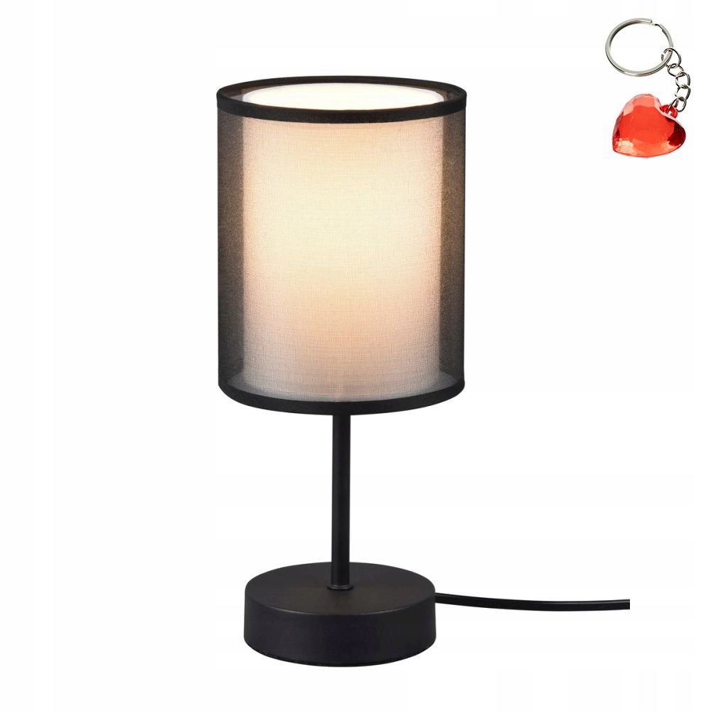 Černá noční lampa Burton 511400132 Trio