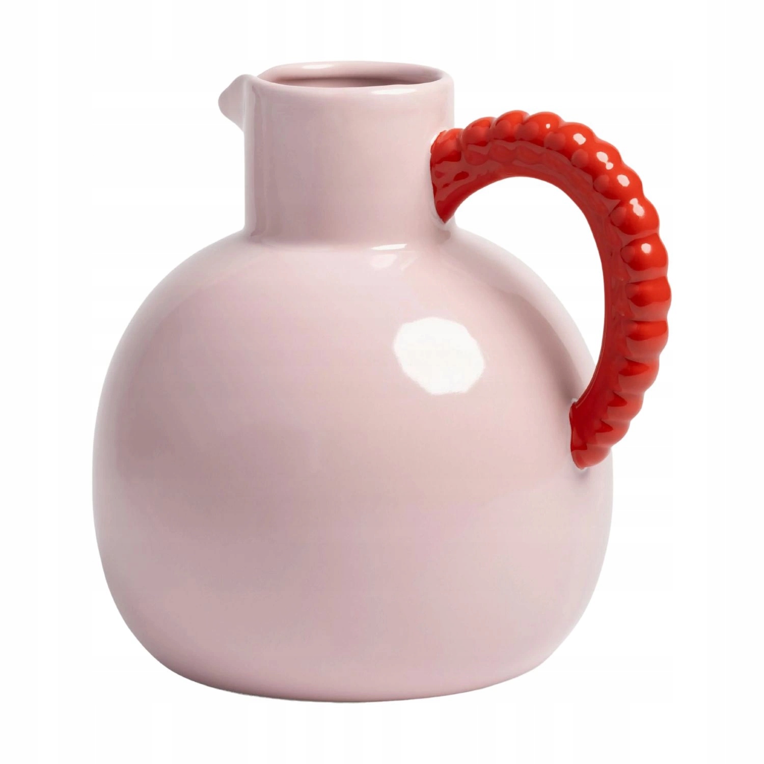 Džbán na čaj & Kávovar Amsterdam ručně vyrobený, keramický, růžový, 2,5 l