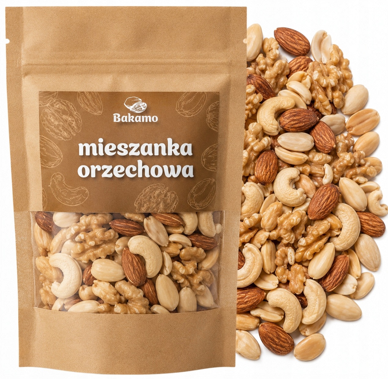 Ořechová směs 500 g italské kešu blanšírované mandle, vysoká kvalita