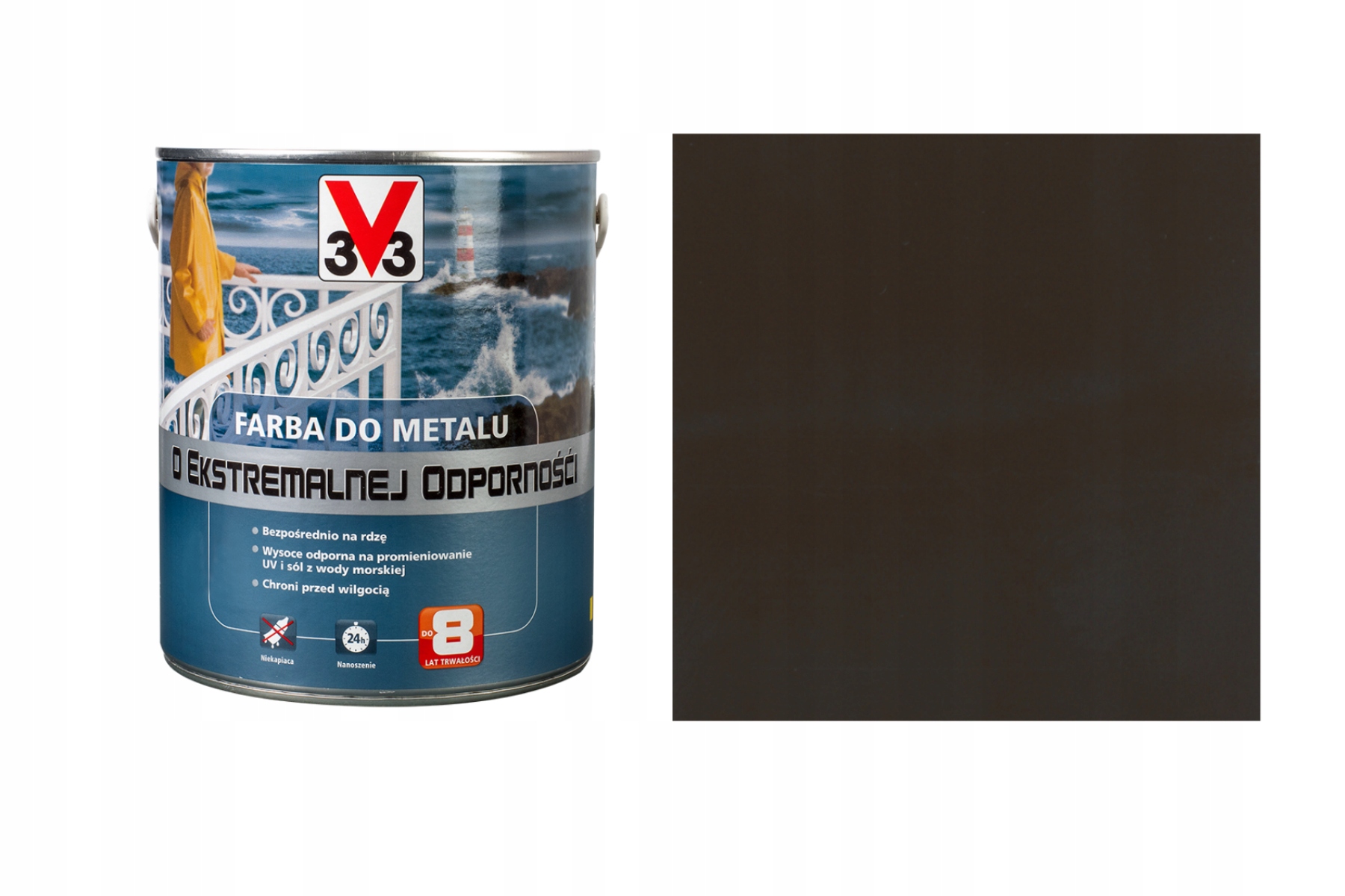 

V33 Farba Do Metalu O Ekstremalnej Odporności 2,5L