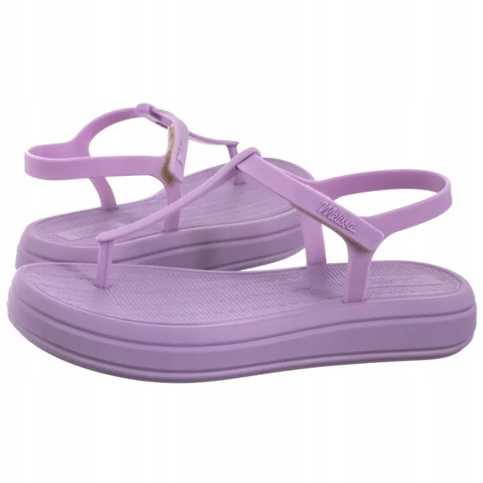 Boty Sandály Japonky na platformě Dámské Melissa Sun Leme Fialové
