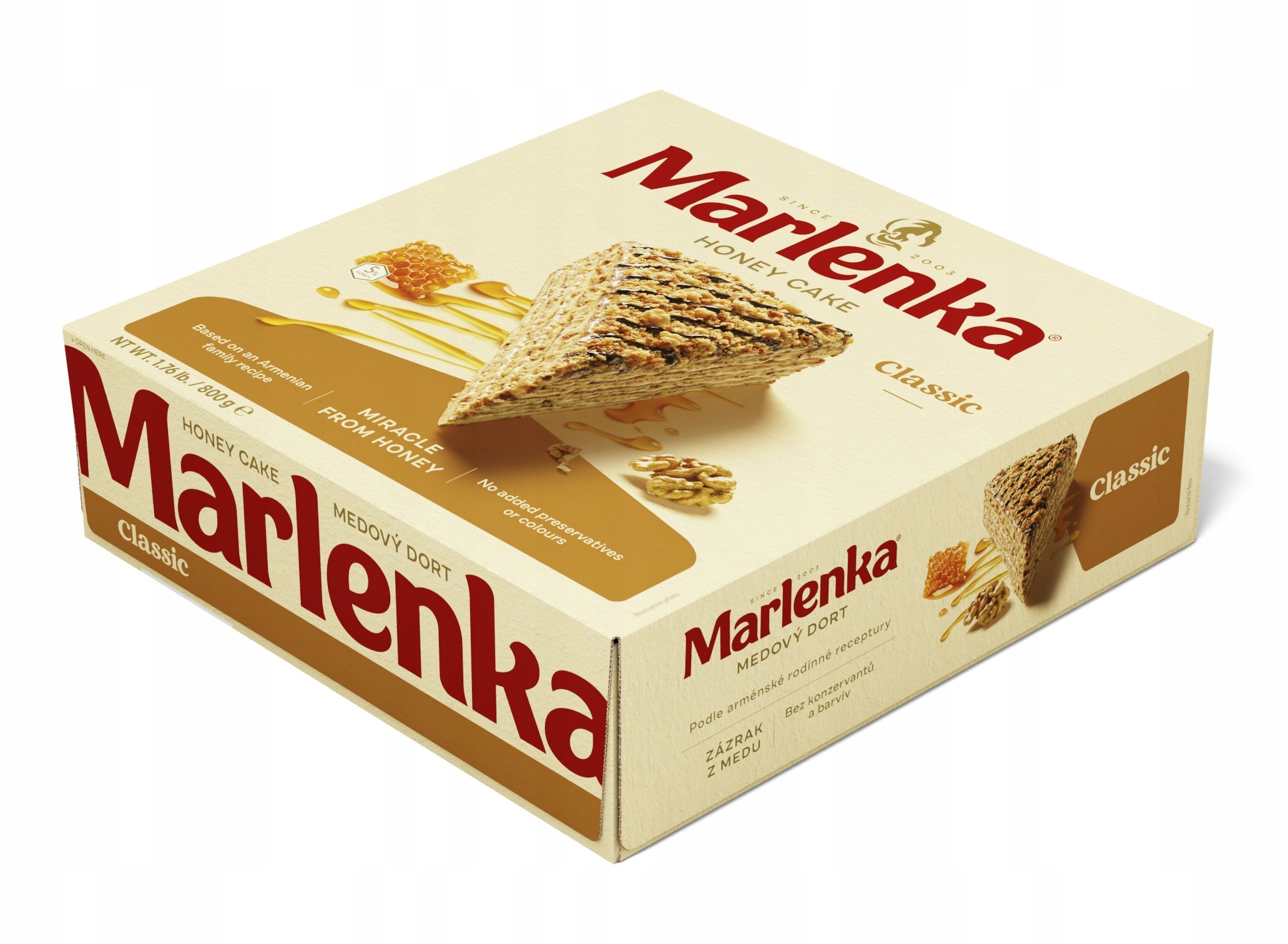 Ciasto miodowe, tort Marlenka 2 szt.