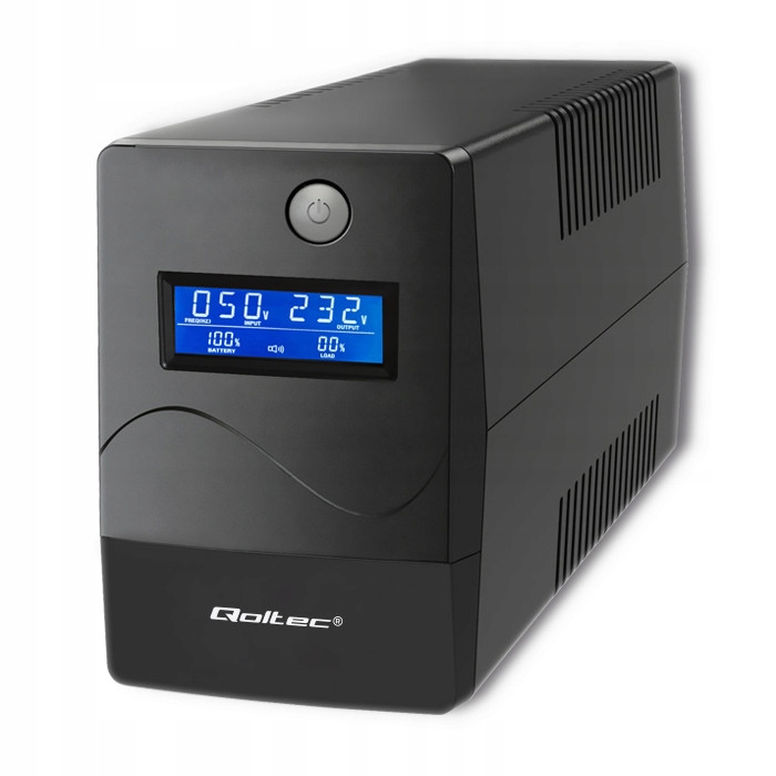Qoltec Zasilacz awaryjny Ups 1000VA 600W LCD Usb