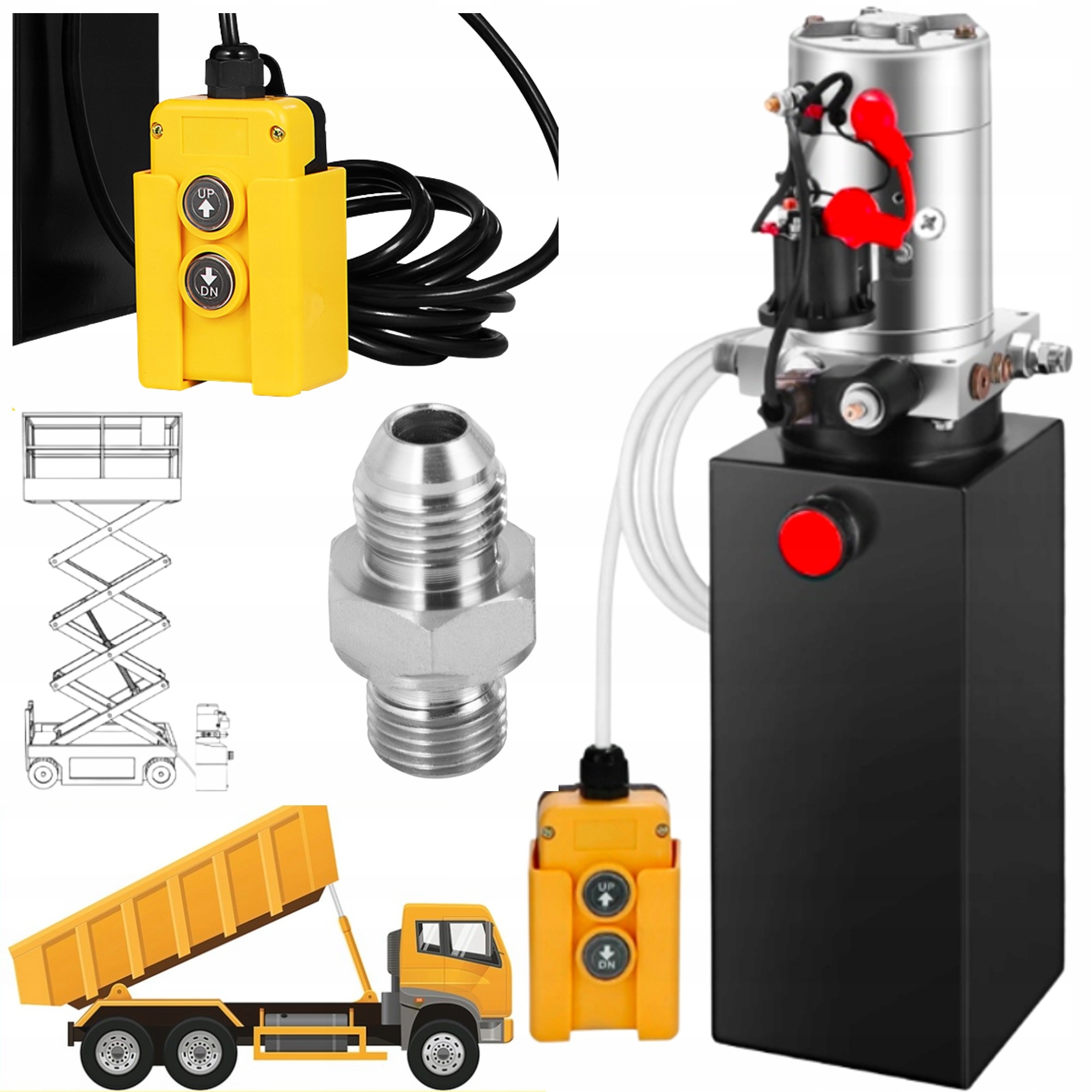 Čerpadlo pro sklápěč hydraulického sklápěče Hever Sklápěcí motor 12v 3KW