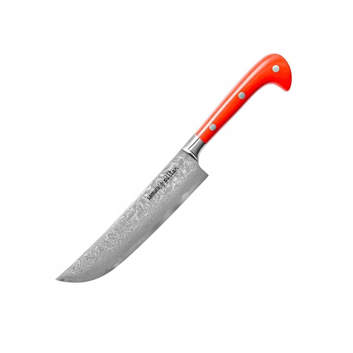 Samura Sultan Univerzálny nôž červený Damašková oceľ, rukoväť G-10