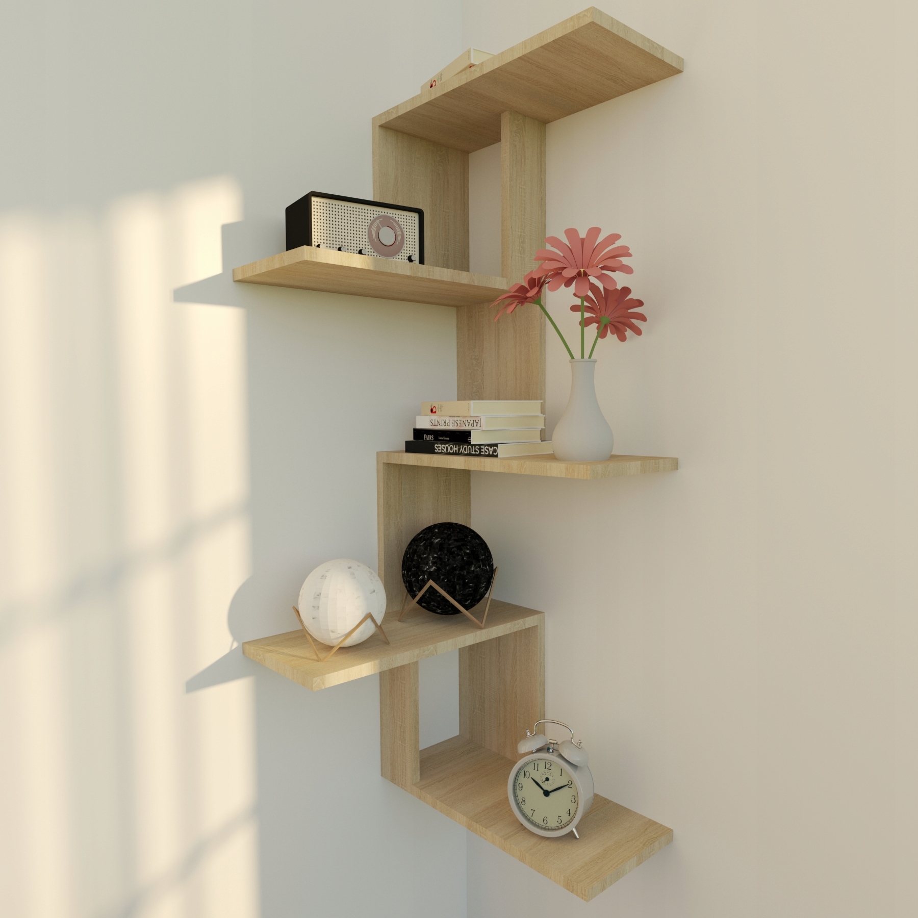 PÓŁKA ALBA WISZĄCA NAROŻNA REGAŁ DZIECKO ZABAWKI Kolekcja ALBApemo