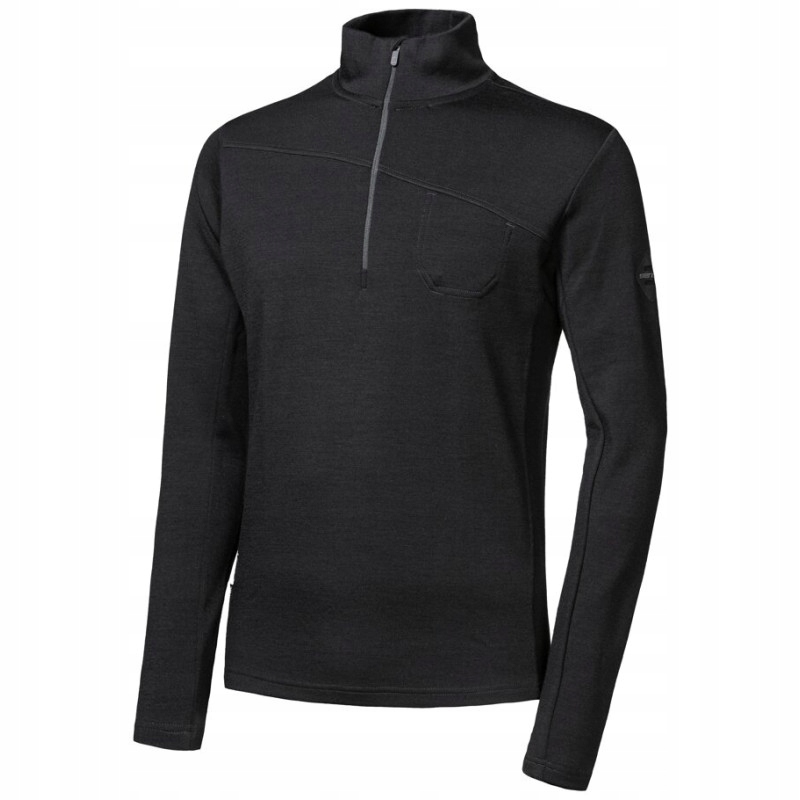 Sensor Mikina Merino Extreme Up Zip pánské mikina černá L